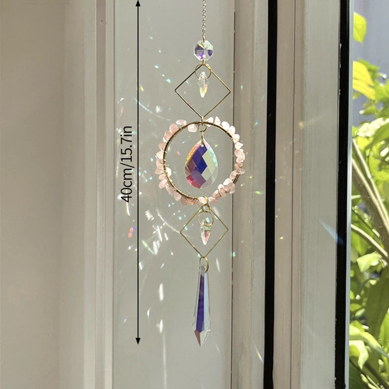 Suncatcher Wind Chimes Outdoor Wind Chimes Garden Decorations Crystals Wind Music Wall Decor Suncatcher To Hang Window