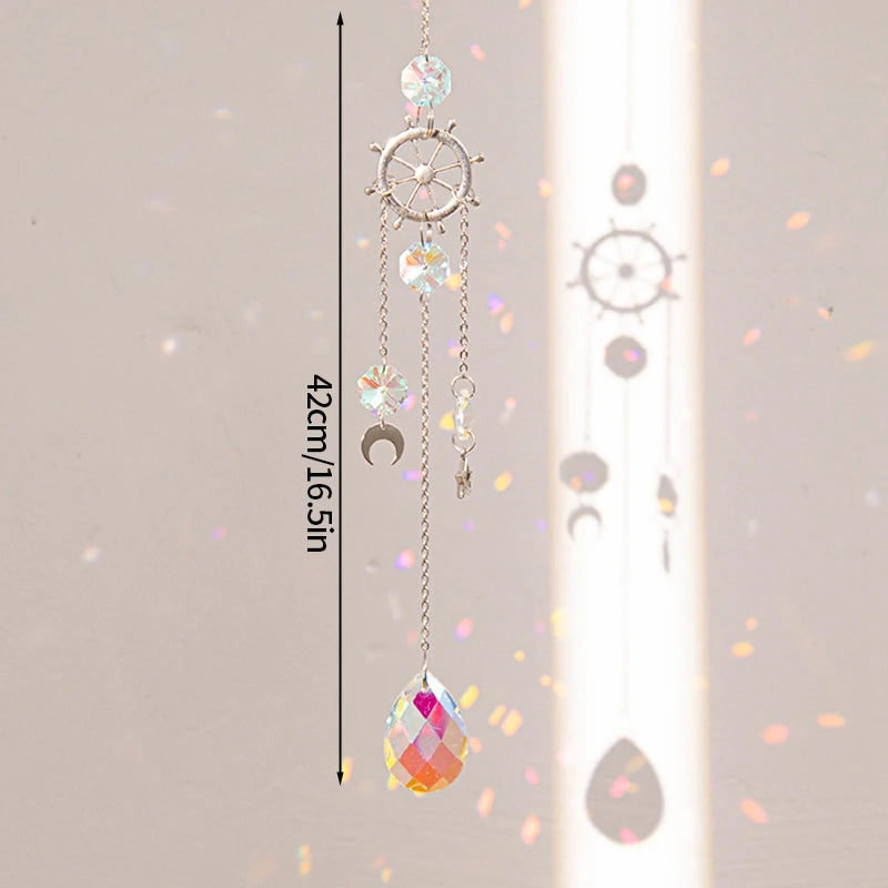 Suncatcher Wind Chimes Outdoor Wind Chimes Garden Decorations Crystals Wind Music Wall Decor Suncatcher To Hang Window