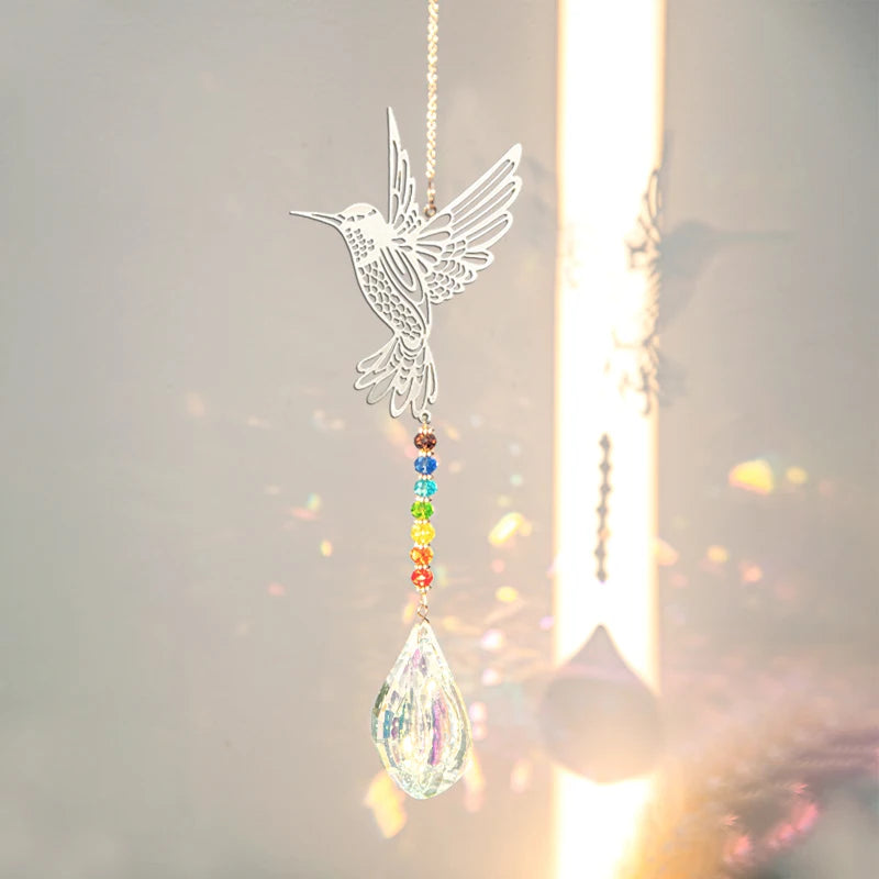 Suncatcher Wind Chimes Outdoor Wind Chimes Garden Decorations Crystals Wind Music Wall Decor Suncatcher To Hang Window