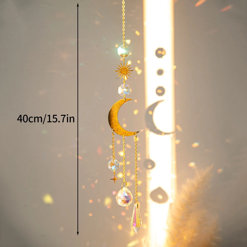 Suncatcher Wind Chimes Outdoor Wind Chimes Garden Decorations Crystals Wind Music Wall Decor Suncatcher To Hang Window