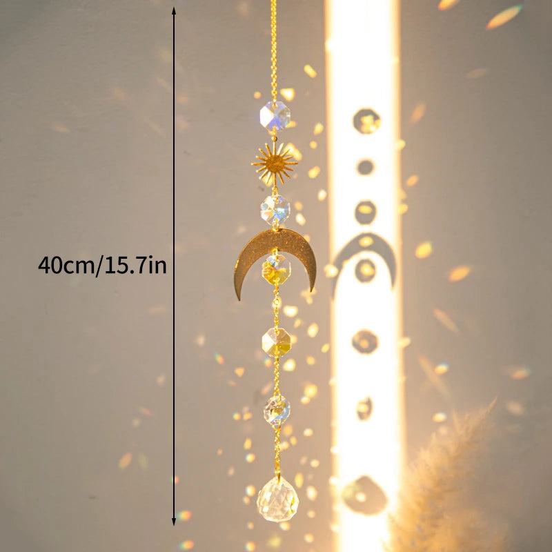 Suncatcher Wind Chimes Outdoor Wind Chimes Garden Decorations Crystals Wind Music Wall Decor Suncatcher To Hang Window