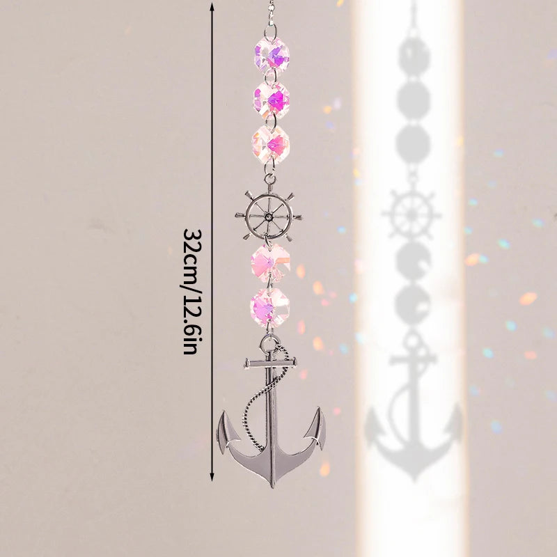Suncatcher Wind Chimes Outdoor Wind Chimes Garden Decorations Crystals Wind Music Wall Decor Suncatcher To Hang Window