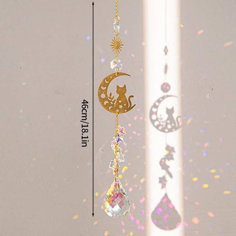Suncatcher Wind Chimes Outdoor Wind Chimes Garden Decorations Crystals Wind Music Wall Decor Suncatcher To Hang Window