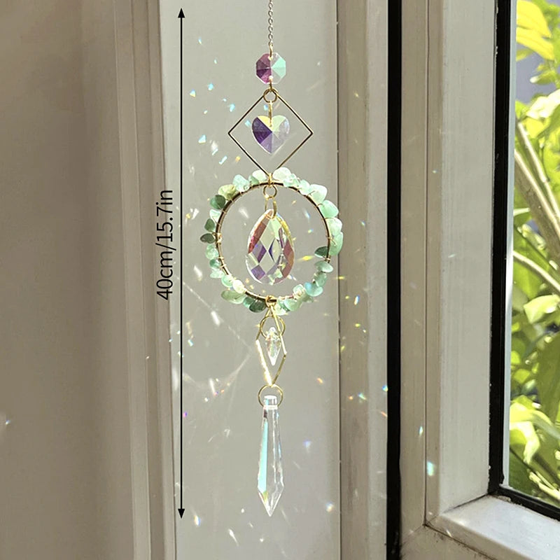 Suncatcher Wind Chimes Outdoor Wind Chimes Garden Decorations Crystals Wind Music Wall Decor Suncatcher To Hang Window