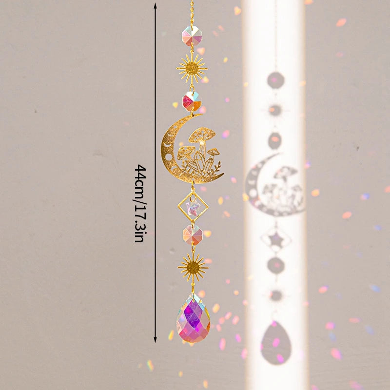Suncatcher Wind Chimes Outdoor Wind Chimes Garden Decorations Crystals Wind Music Wall Decor Suncatcher To Hang Window