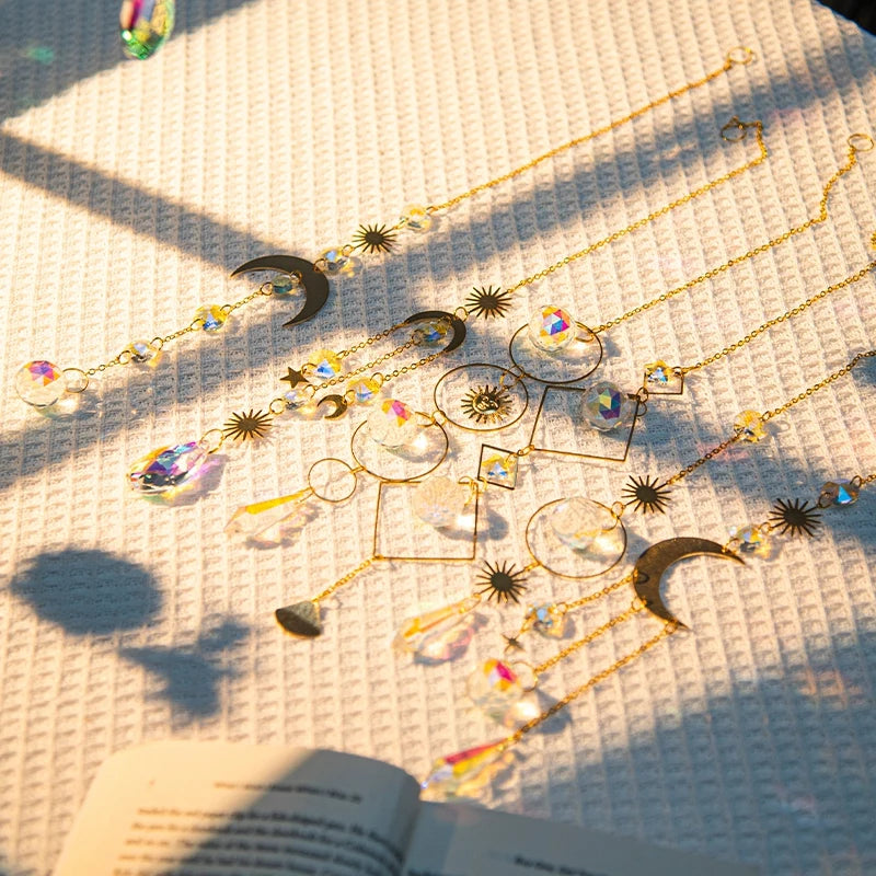 Suncatcher Wind Chimes Outdoor Wind Chimes Garden Decorations Crystals Wind Music Wall Decor Suncatcher To Hang Window
