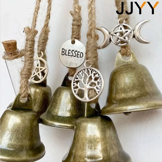 Witch Wind Chimes Door Hanger Wind Bell Old Handmade Wind Chimes Good Luck Wind Outdoor Wind Chimes with Clear Sound
