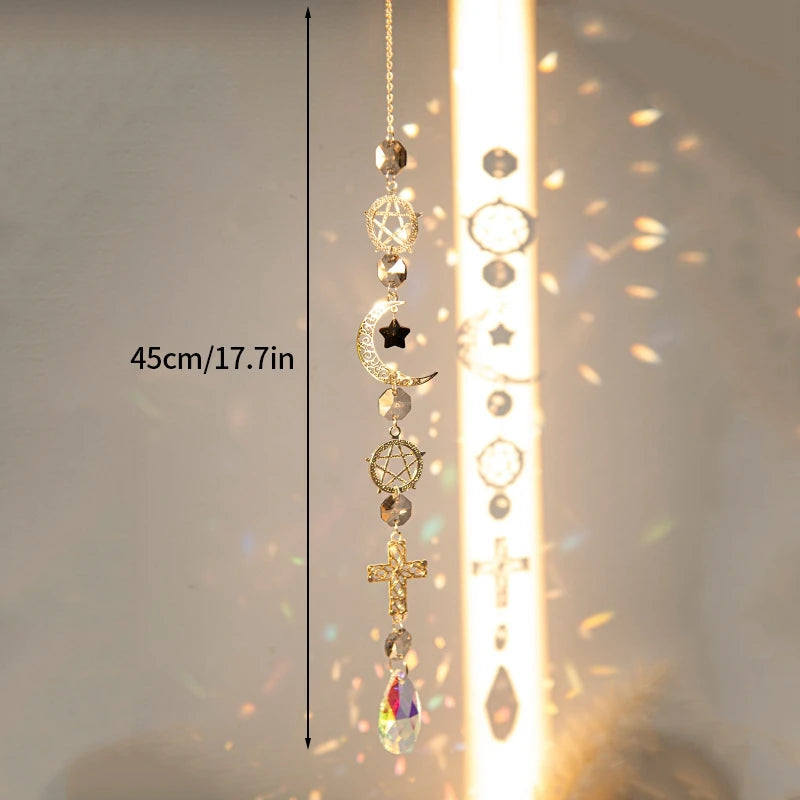 Suncatcher Wind Chimes Outdoor Wind Chimes Garden Decorations Crystals Wind Music Wall Decor Suncatcher To Hang Window