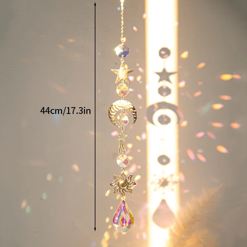 Suncatcher Wind Chimes Outdoor Wind Chimes Garden Decorations Crystals Wind Music Wall Decor Suncatcher To Hang Window