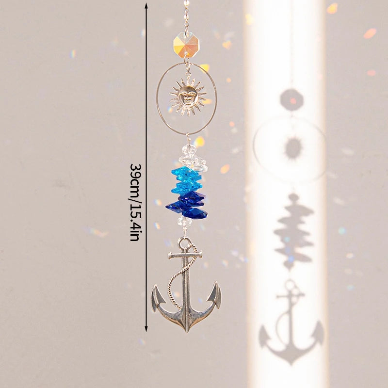 Suncatcher Wind Chimes Outdoor Wind Chimes Garden Decorations Crystals Wind Music Wall Decor Suncatcher To Hang Window