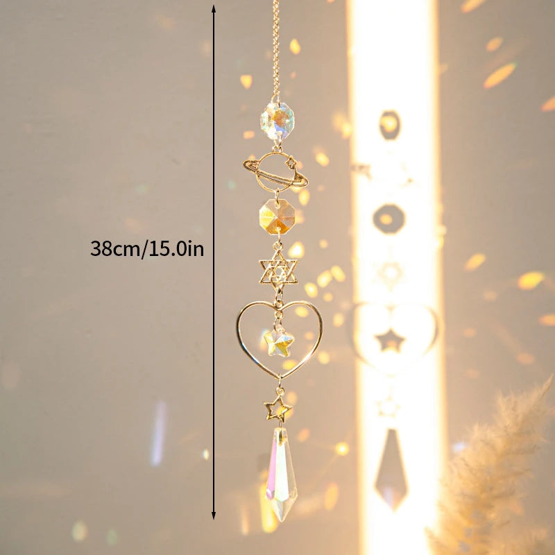 Suncatcher Wind Chimes Outdoor Wind Chimes Garden Decorations Crystals Wind Music Wall Decor Suncatcher To Hang Window