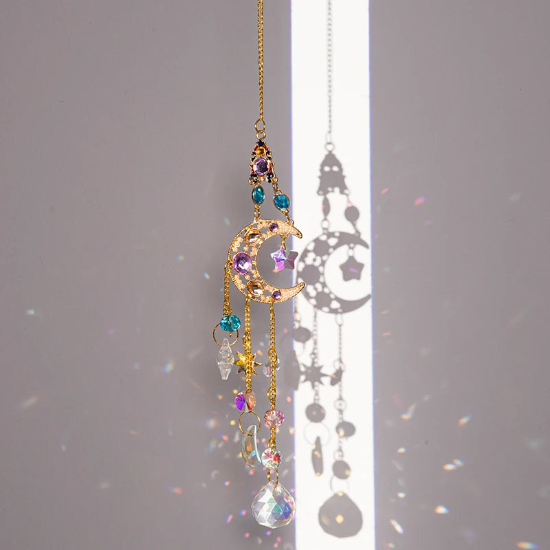 Suncatcher Wind Chimes Outdoor Wind Chimes Garden Decorations Crystals Wind Music Wall Decor Suncatcher To Hang Window