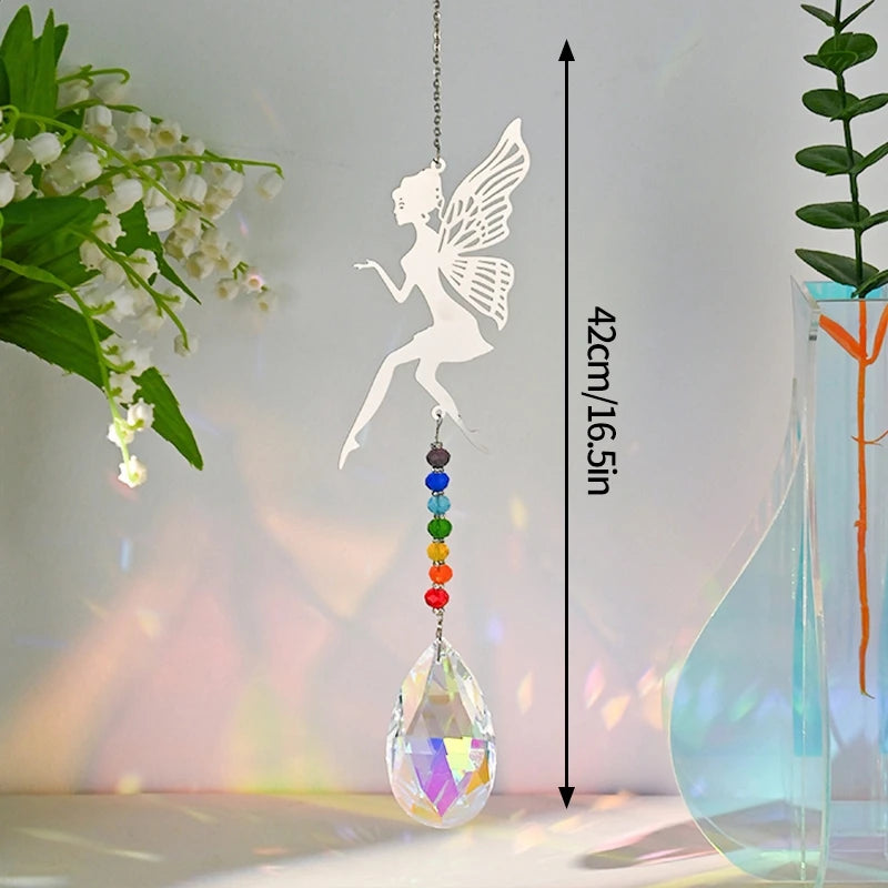 Suncatcher Wind Chimes Outdoor Wind Chimes Garden Decorations Crystals Wind Music Wall Decor Suncatcher To Hang Window