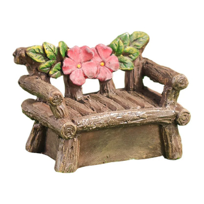 Fairy Garden Kit Resin Garden Cottage Figurines Mini Fairy Cottage House for Fairy Garden Miniature Moss Landscape DIY