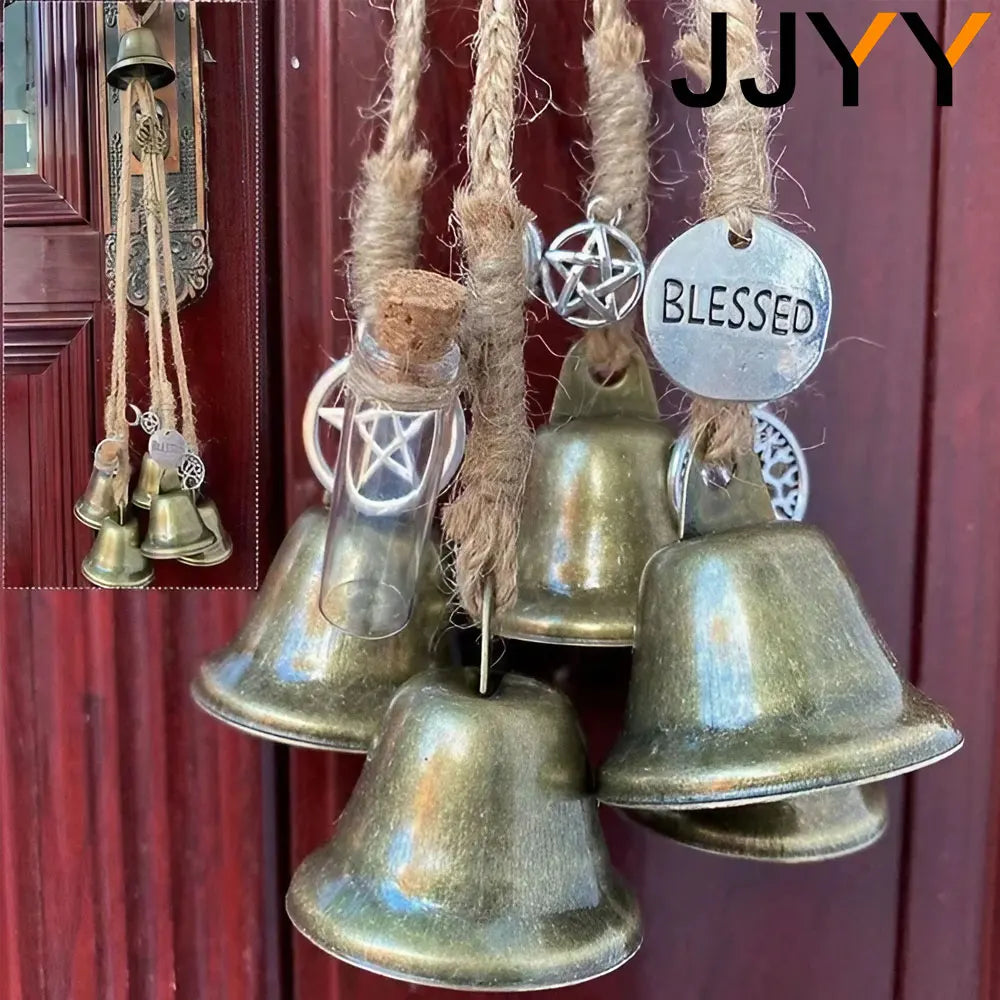 Witch Wind Chimes Door Hanger Wind Bell Old Handmade Wind Chimes Good Luck Wind Outdoor Wind Chimes with Clear Sound