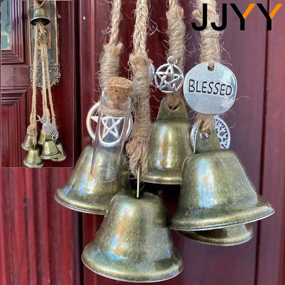 Witch Wind Chimes Door Hanger Wind Bell Old Handmade Wind Chimes Good Luck Wind Outdoor Wind Chimes with Clear Sound