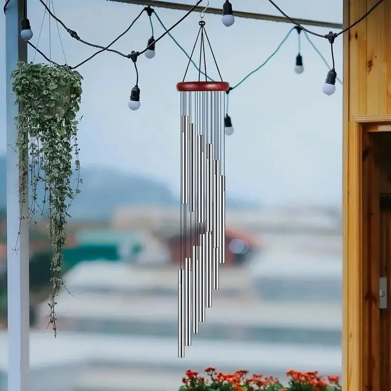 New 12 Tubes Wind Chimes Aluminum Waterproof Wind Chimes Bells Decor For Home Outdoor Yard Decoration Large Wind Chimes Bells