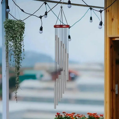 New 12 Tubes Wind Chimes Aluminum Waterproof Wind Chimes Bells Decor For Home Outdoor Yard Decoration Large Wind Chimes Bells