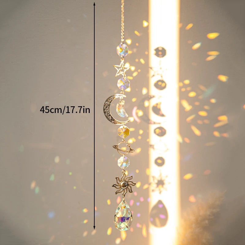Suncatcher Wind Chimes Outdoor Wind Chimes Garden Decorations Crystals Wind Music Wall Decor Suncatcher To Hang Window