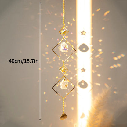 Suncatcher Wind Chimes Outdoor Wind Chimes Garden Decorations Crystals Wind Music Wall Decor Suncatcher To Hang Window
