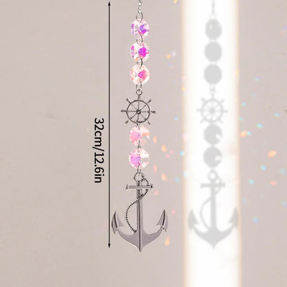Suncatcher Wind Chimes Outdoor Wind Chimes Garden Decorations Crystals Wind Music Wall Decor Suncatcher To Hang Window