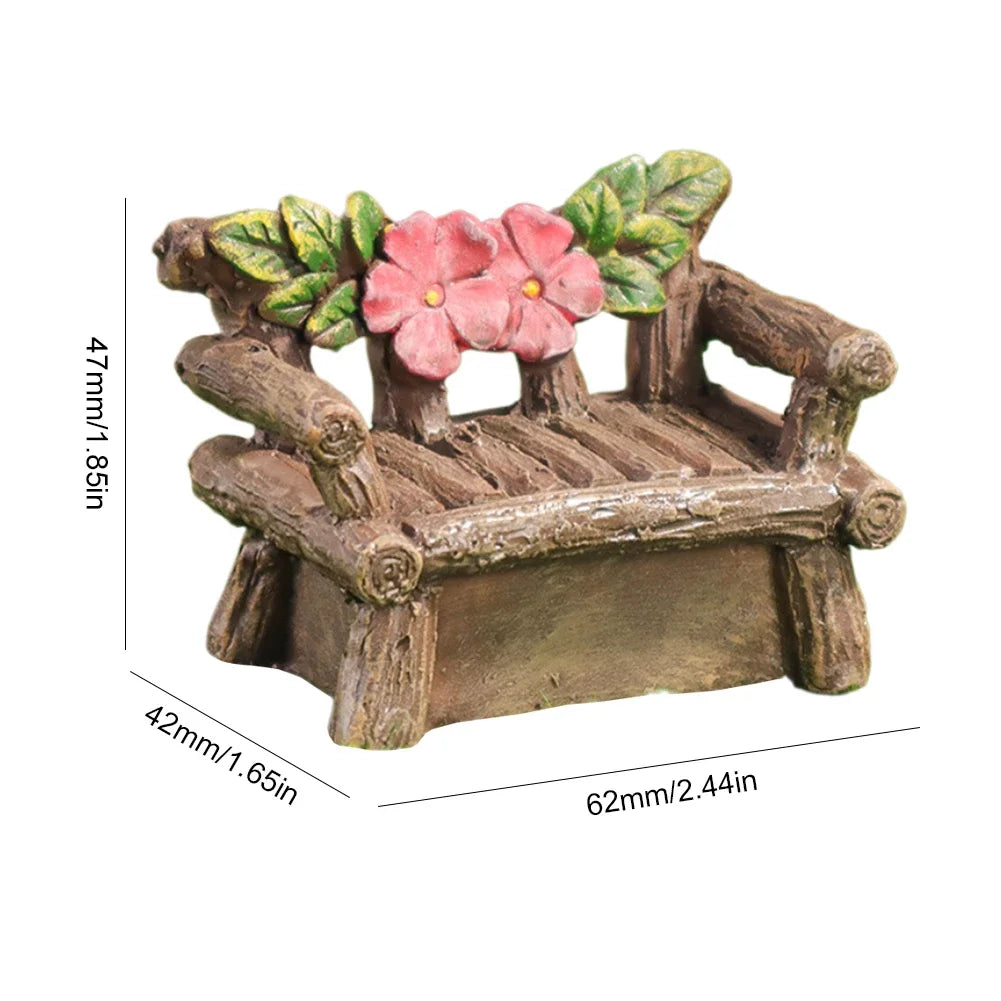 Fairy Garden Kit Resin Garden Cottage Figurines Mini Fairy Cottage House for Fairy Garden Miniature Moss Landscape DIY