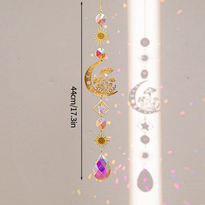 Suncatcher Wind Chimes Outdoor Wind Chimes Garden Decorations Crystals Wind Music Wall Decor Suncatcher To Hang Window