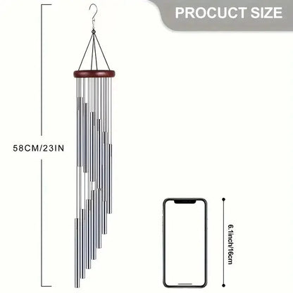 New 12 Tubes Wind Chimes Aluminum Waterproof Wind Chimes Bells Decor For Home Outdoor Yard Decoration Large Wind Chimes Bells