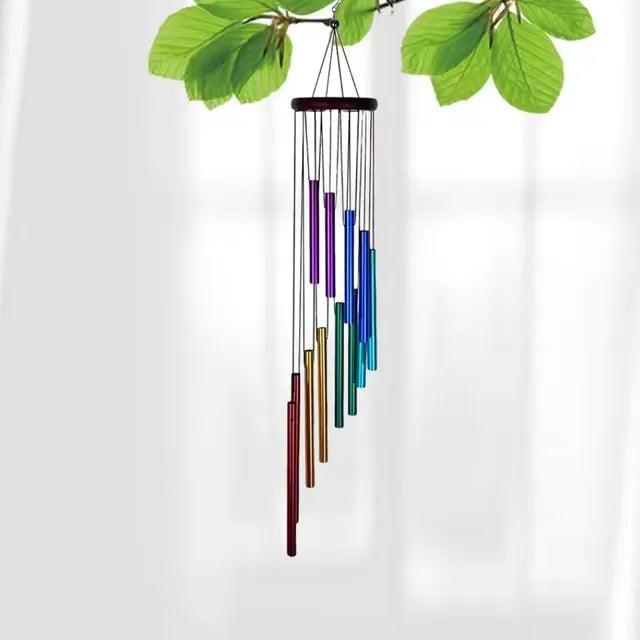 New 12 Tubes Wind Chimes Aluminum Waterproof Wind Chimes Bells Decor For Home Outdoor Yard Decoration Large Wind Chimes Bells