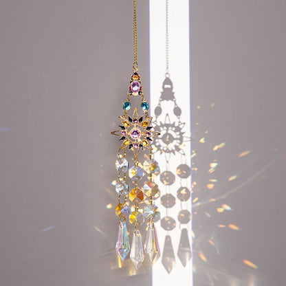 Suncatcher Wind Chimes Outdoor Wind Chimes Garden Decorations Crystals Wind Music Wall Decor Suncatcher To Hang Window