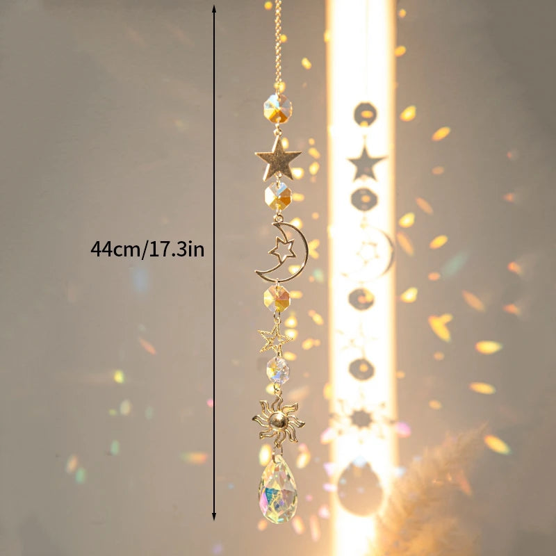 Suncatcher Wind Chimes Outdoor Wind Chimes Garden Decorations Crystals Wind Music Wall Decor Suncatcher To Hang Window
