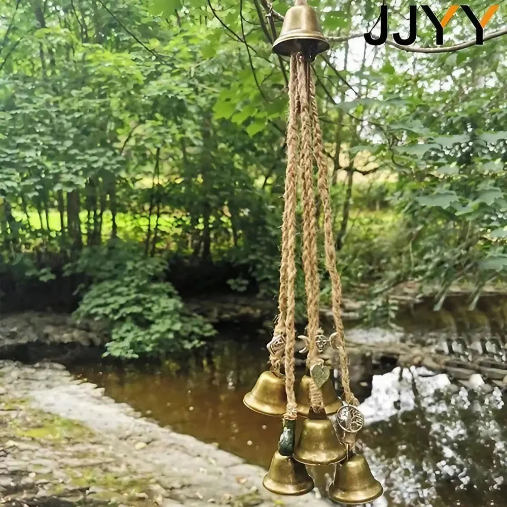 Witch Wind Chimes Door Hanger Wind Bell Old Handmade Wind Chimes Good Luck Wind Outdoor Wind Chimes with Clear Sound