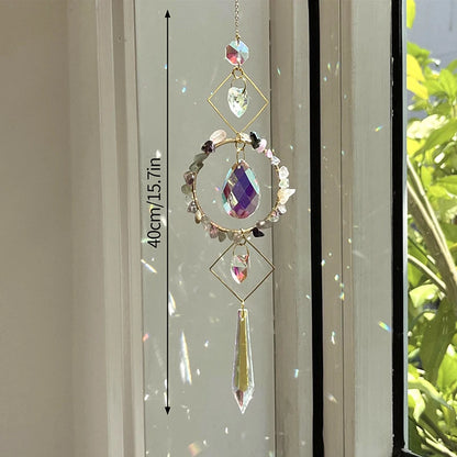 Suncatcher Wind Chimes Outdoor Wind Chimes Garden Decorations Crystals Wind Music Wall Decor Suncatcher To Hang Window